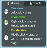 Screenshot of scenario controller panel